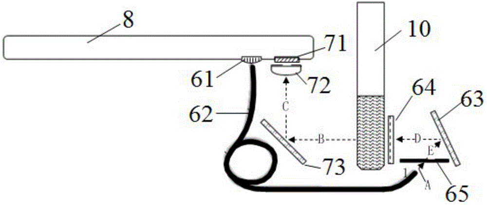 Detecting system of absorbance