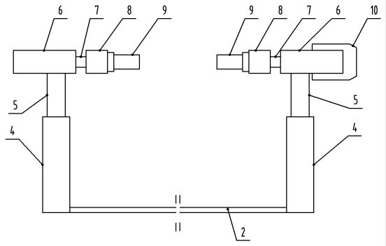 Frame turning device