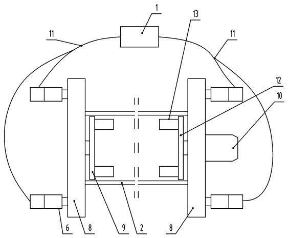 Frame turning device