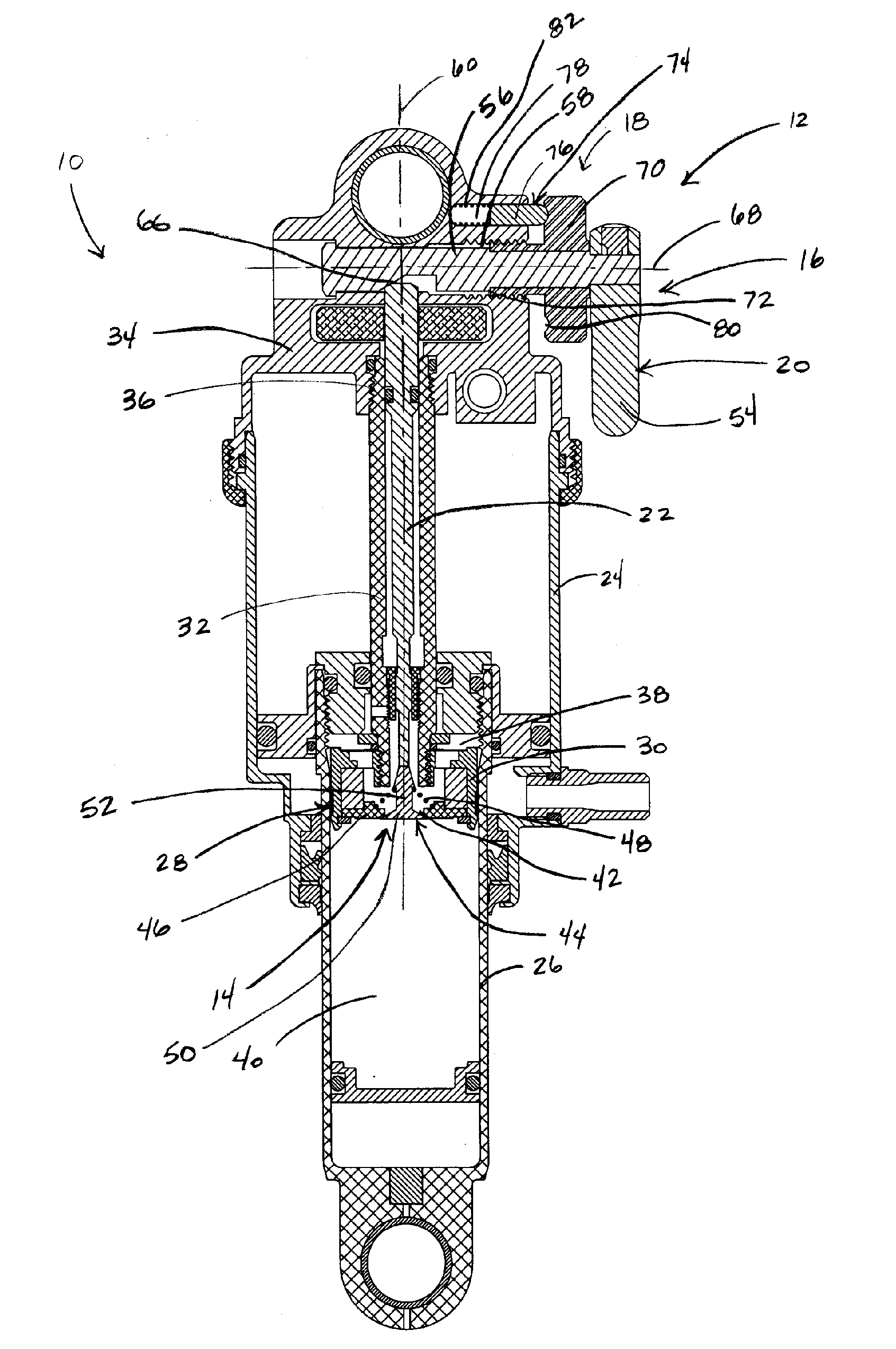 Actuator apparatus for controlling a valve mechanism of a suspension system