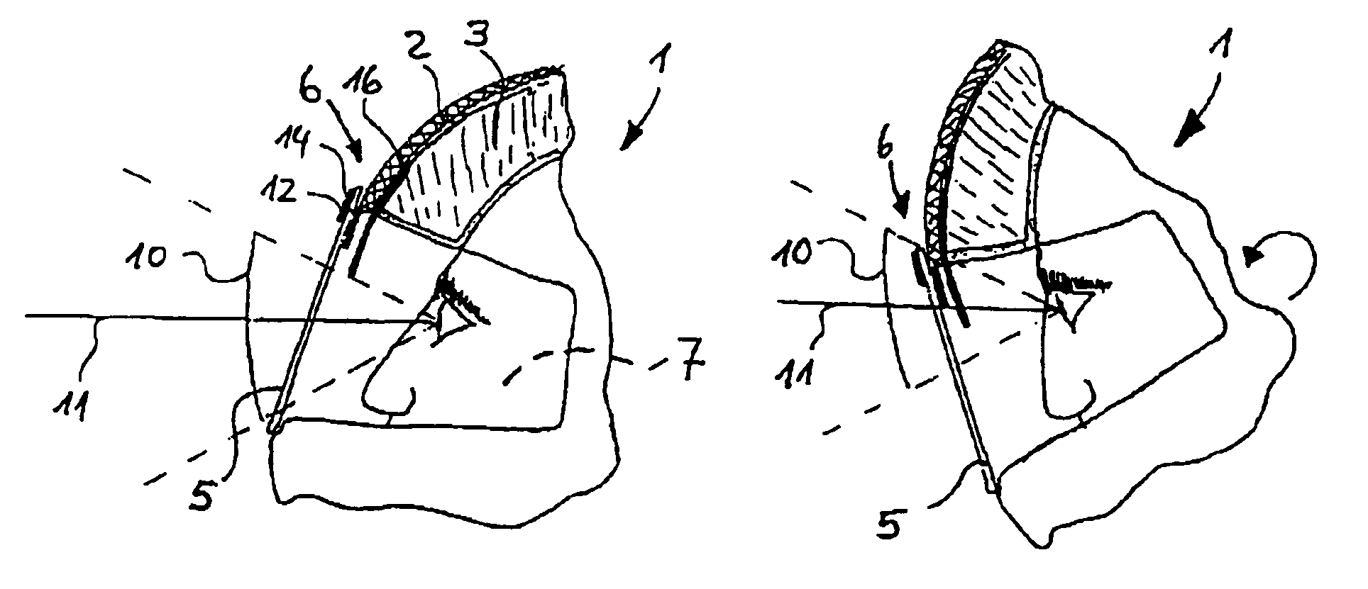 Antiglare system for a crash helmet