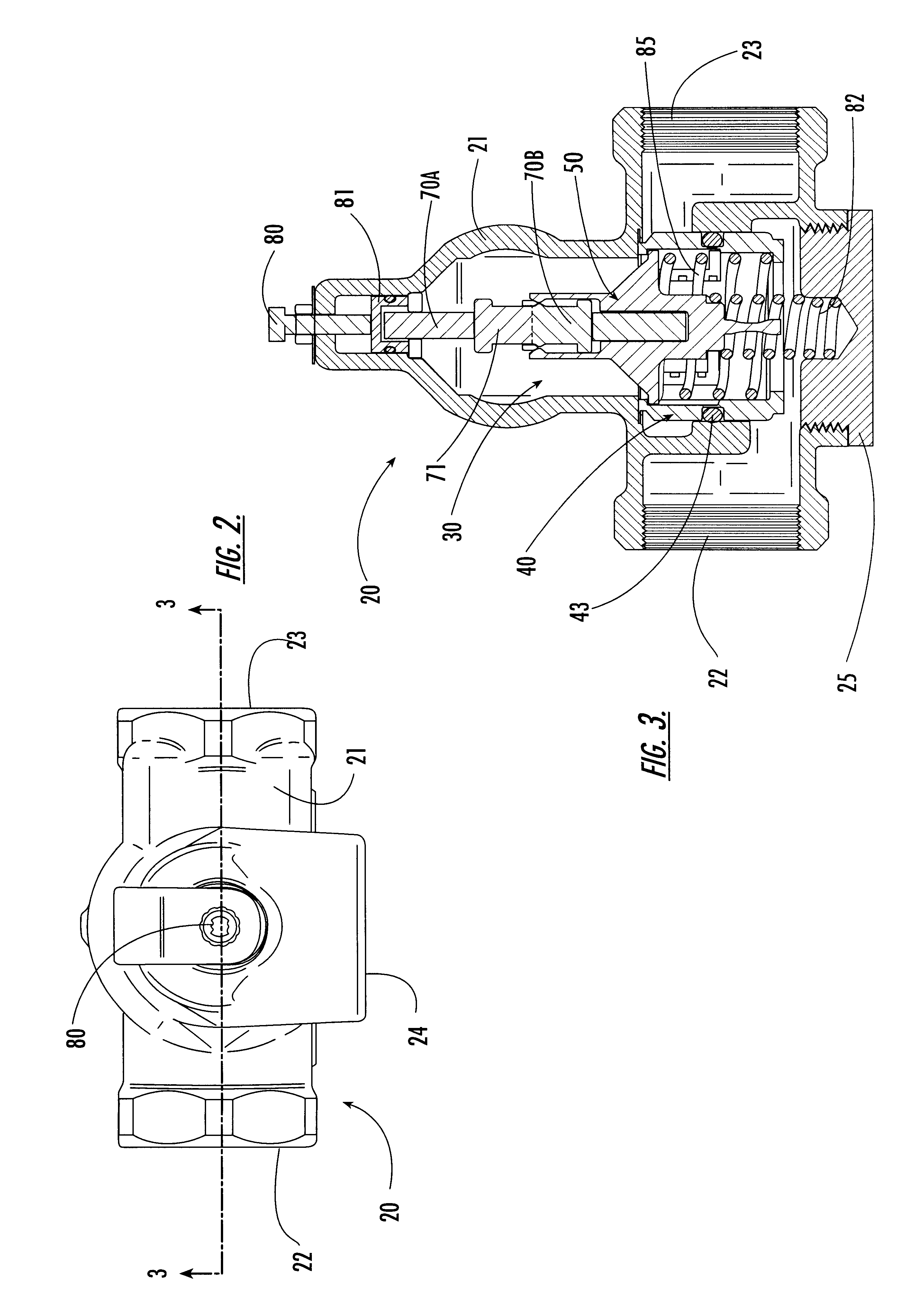 Temperature-responsive mixing valve