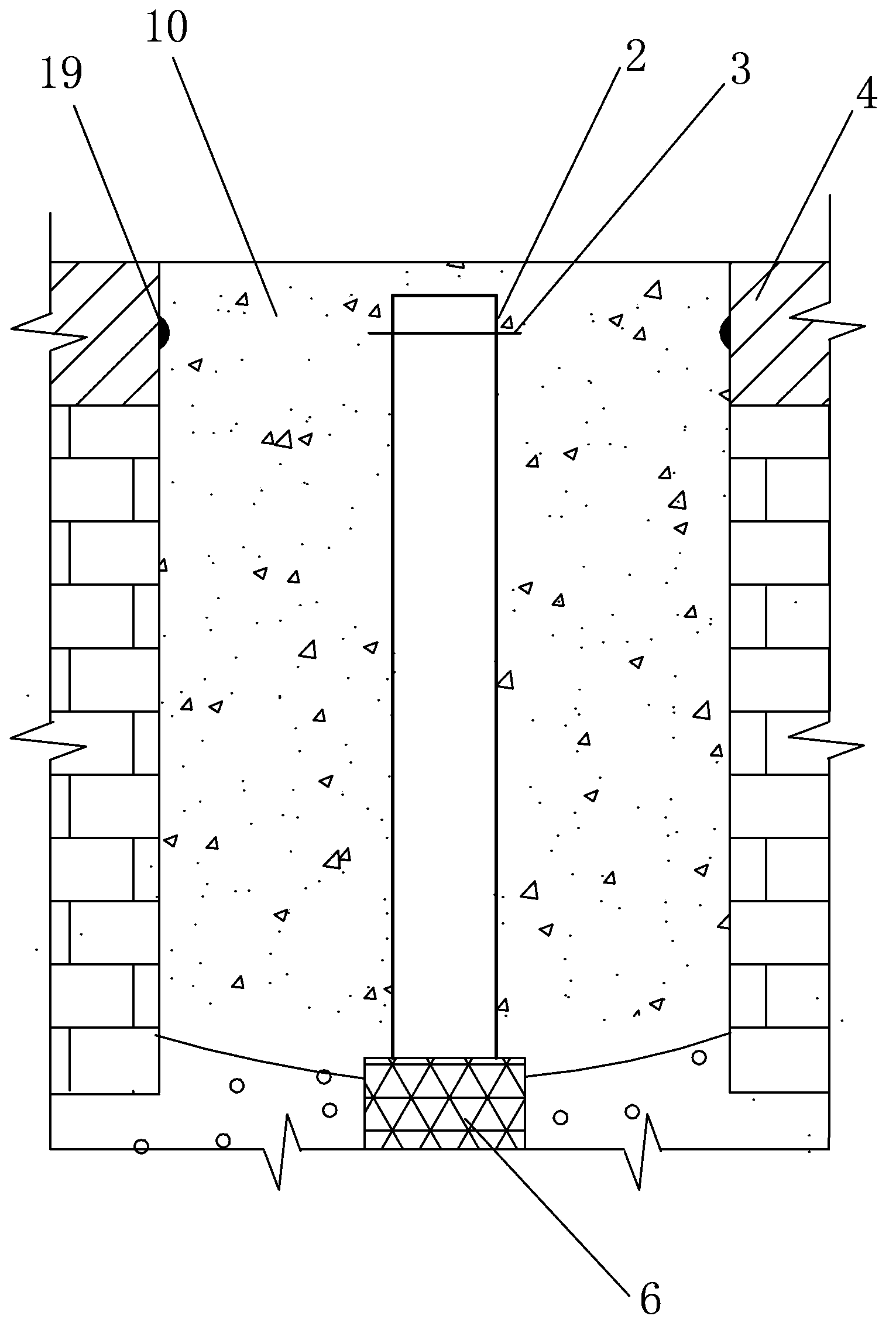 Concrete foundation slab restoring method for preformed water collecting well for higher underground hydraulic pressure