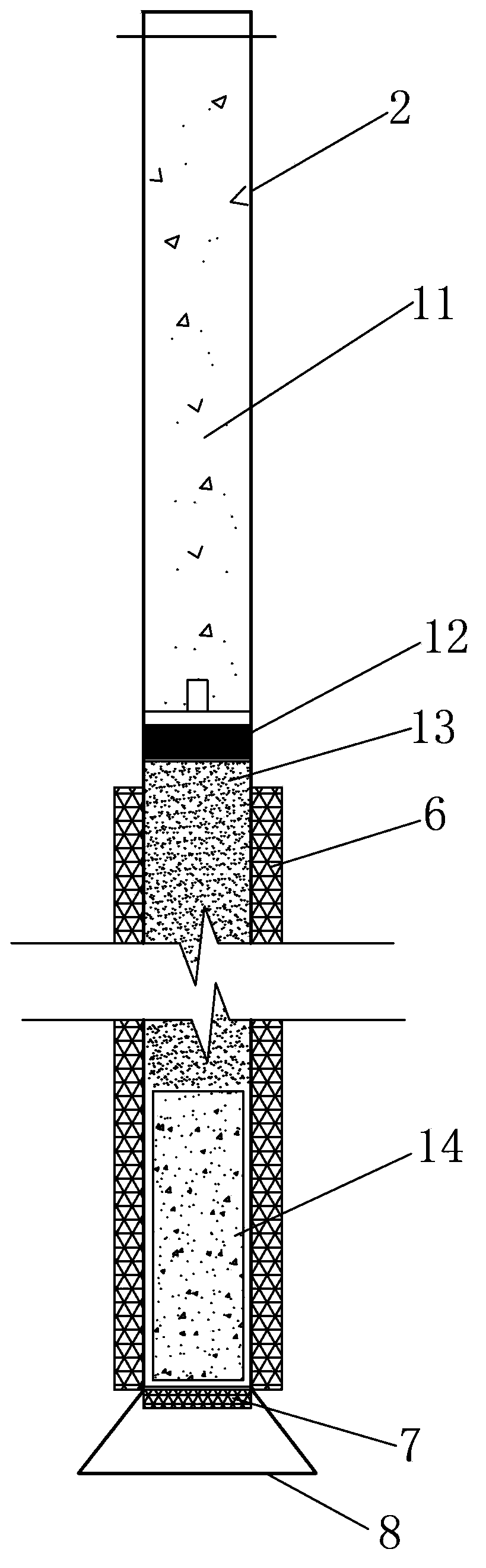 Concrete foundation slab restoring method for preformed water collecting well for higher underground hydraulic pressure