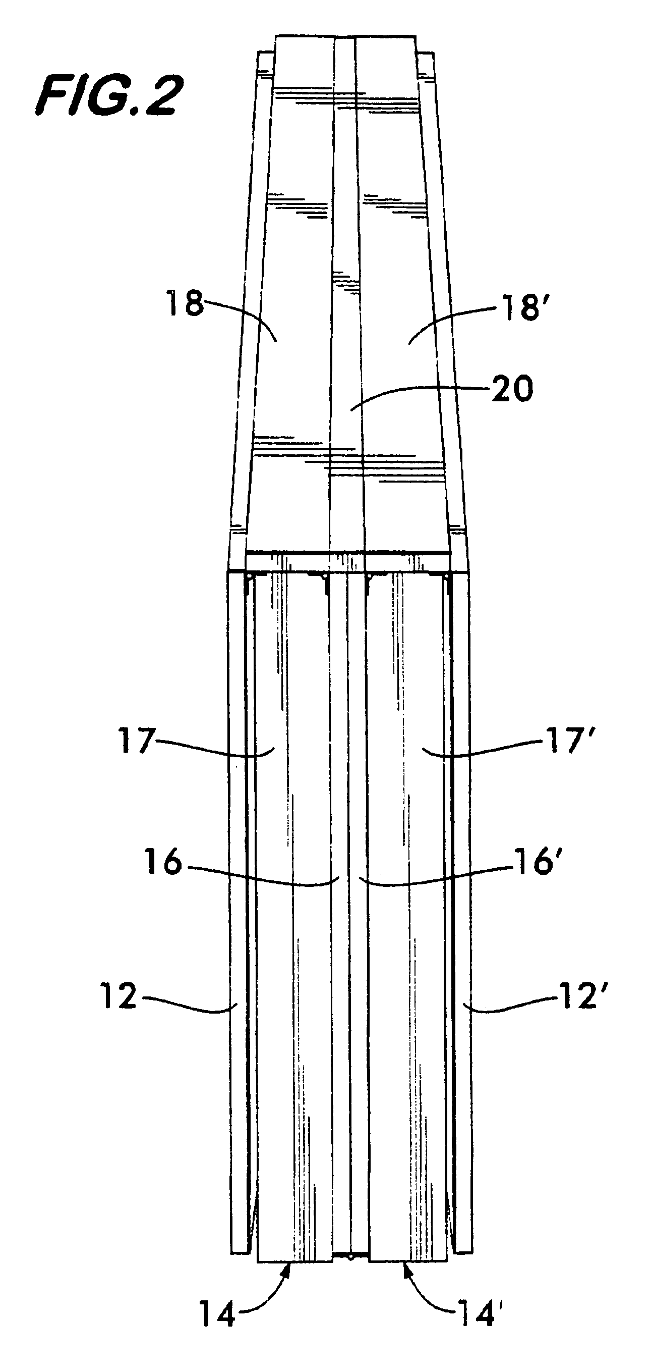 Folding table with composite pedestal base