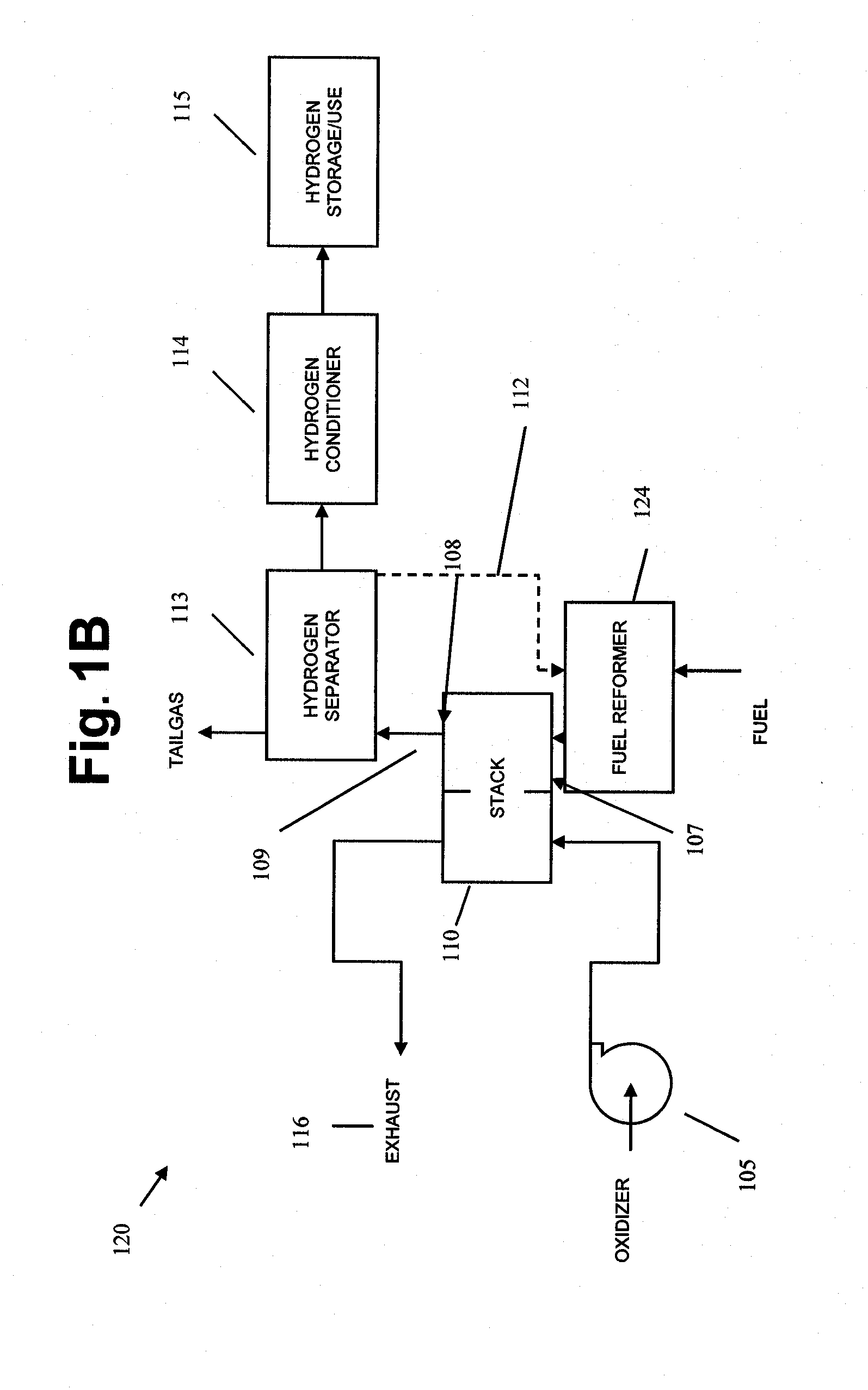 Low pressure hydrogen fueled vehicle and method of operating same