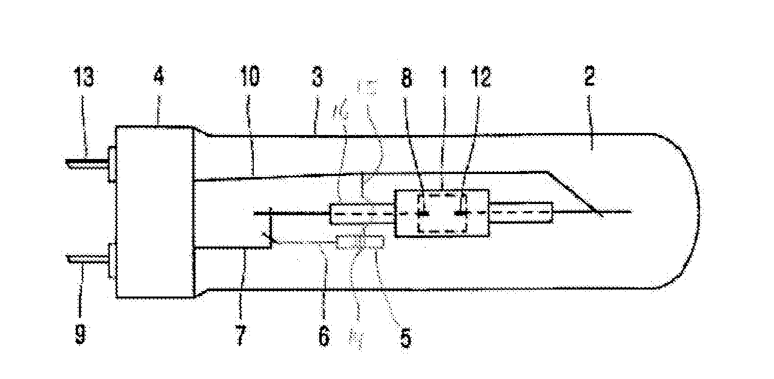 High-pressure gas discharge lamp