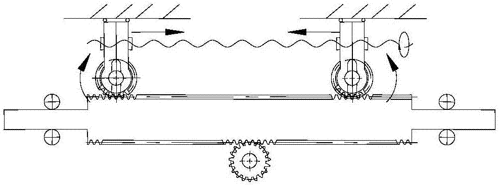 Driving mechanism of variable distance turn lock of special transport case lifting tool