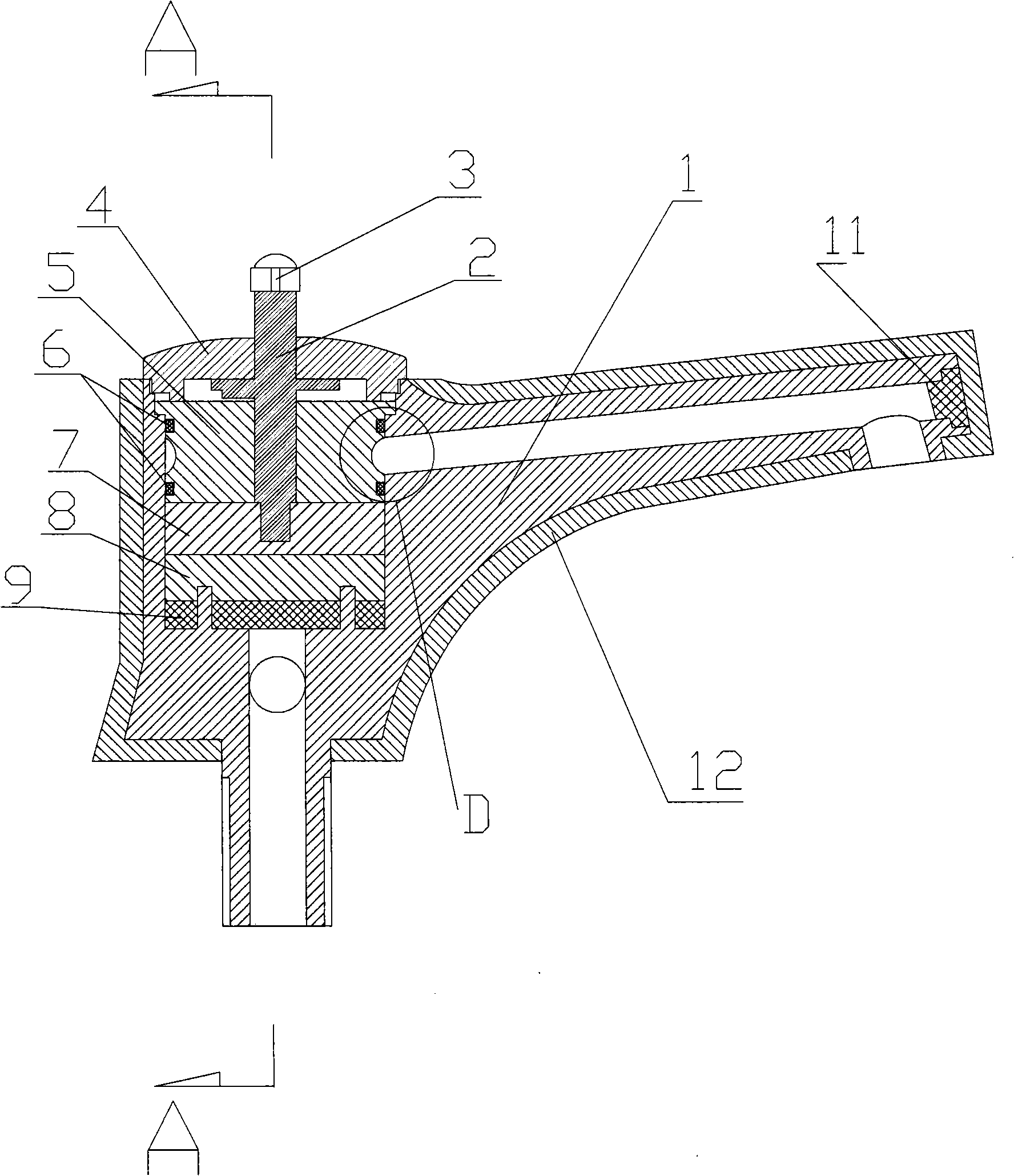 Double-temperature water-heating series two injection type concurrent control valve and manufacturing method thereof