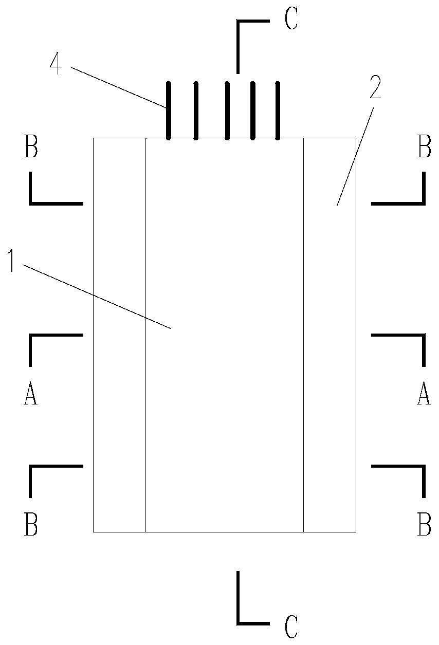 Self-compacting regenerated block concrete composite shear wall and construction method thereof