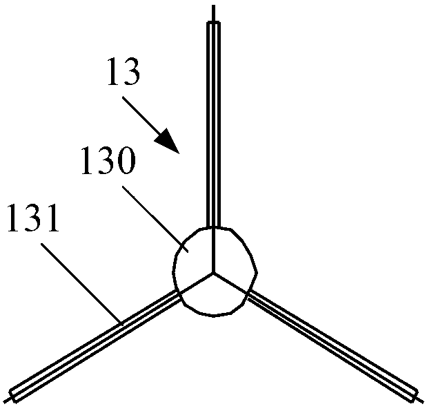 Thick and thin separation rotational flow pulverized coal burner