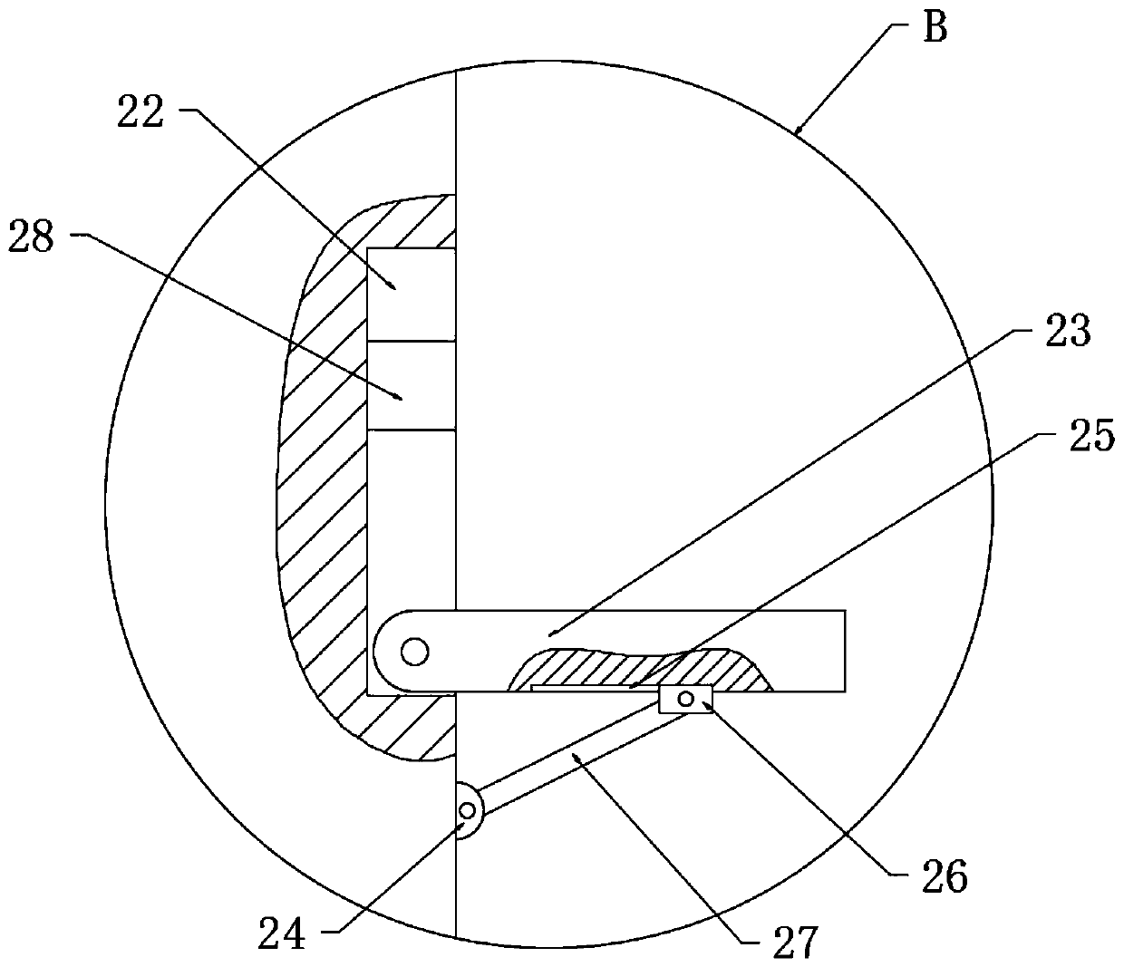 Fixing support for garden engineering wireless network laying