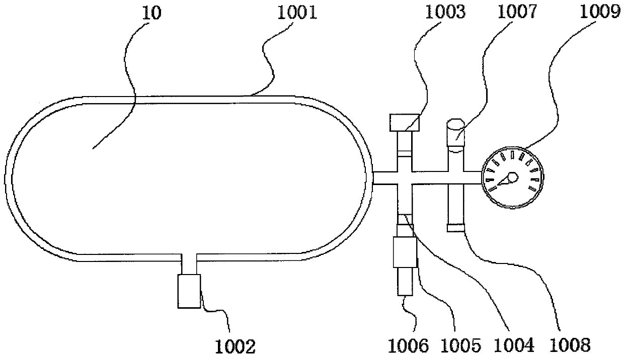 Pneumatic shield gate gas path switching device