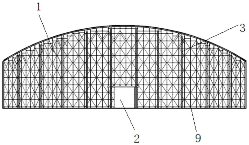 Construction method of heavy-duty lining trolley and lining formwork of push-pull type buckle support