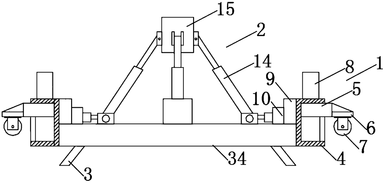 Temporary support device for wind power generation