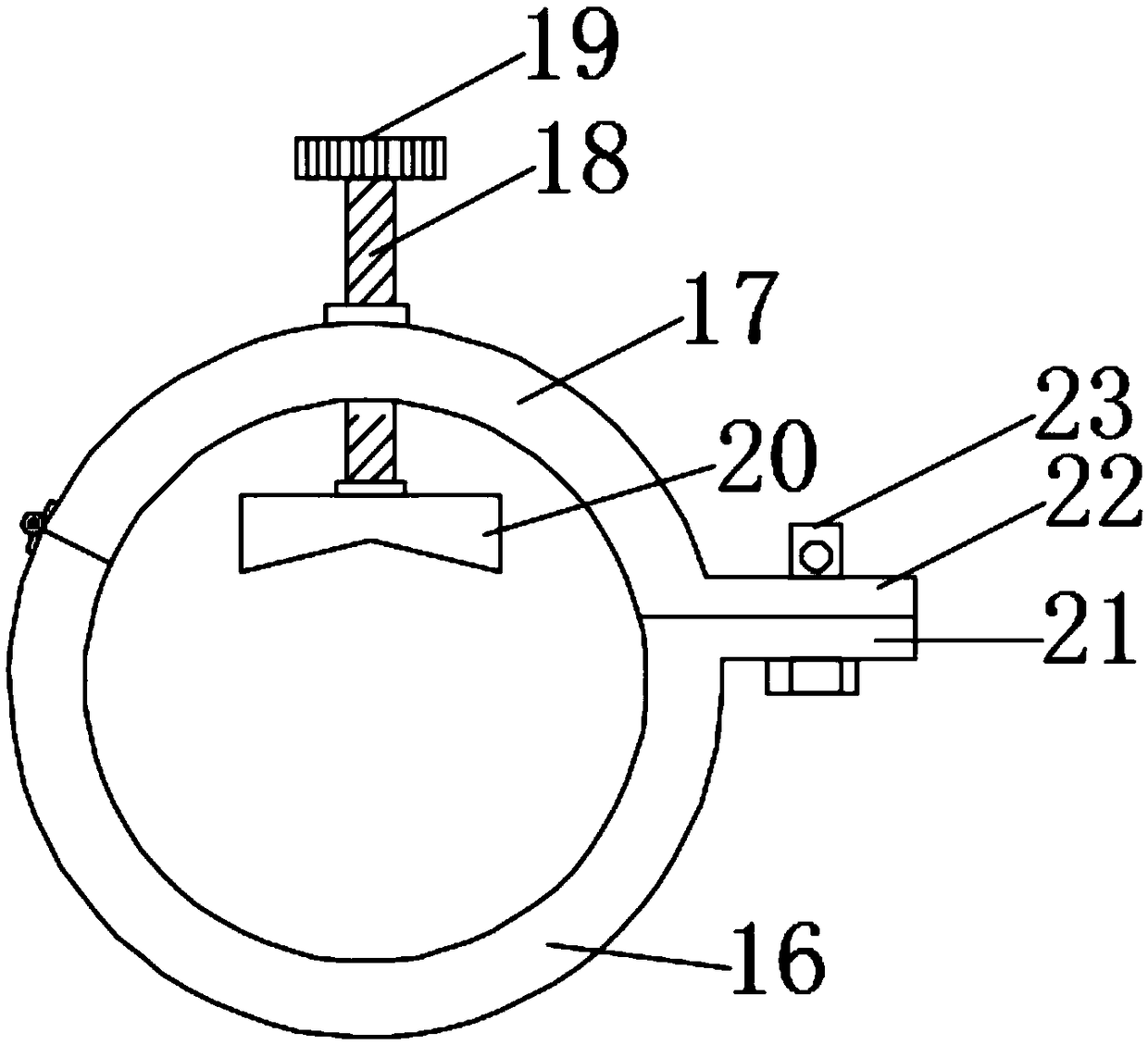 Temporary support device for wind power generation