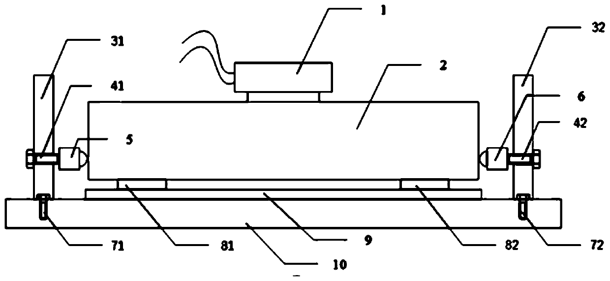 Linear motor thrust measuring device and measuring method