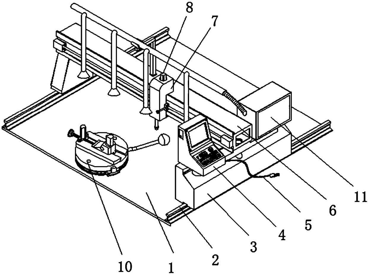 Tail gas pipe cutting device for vehicle manufacturing