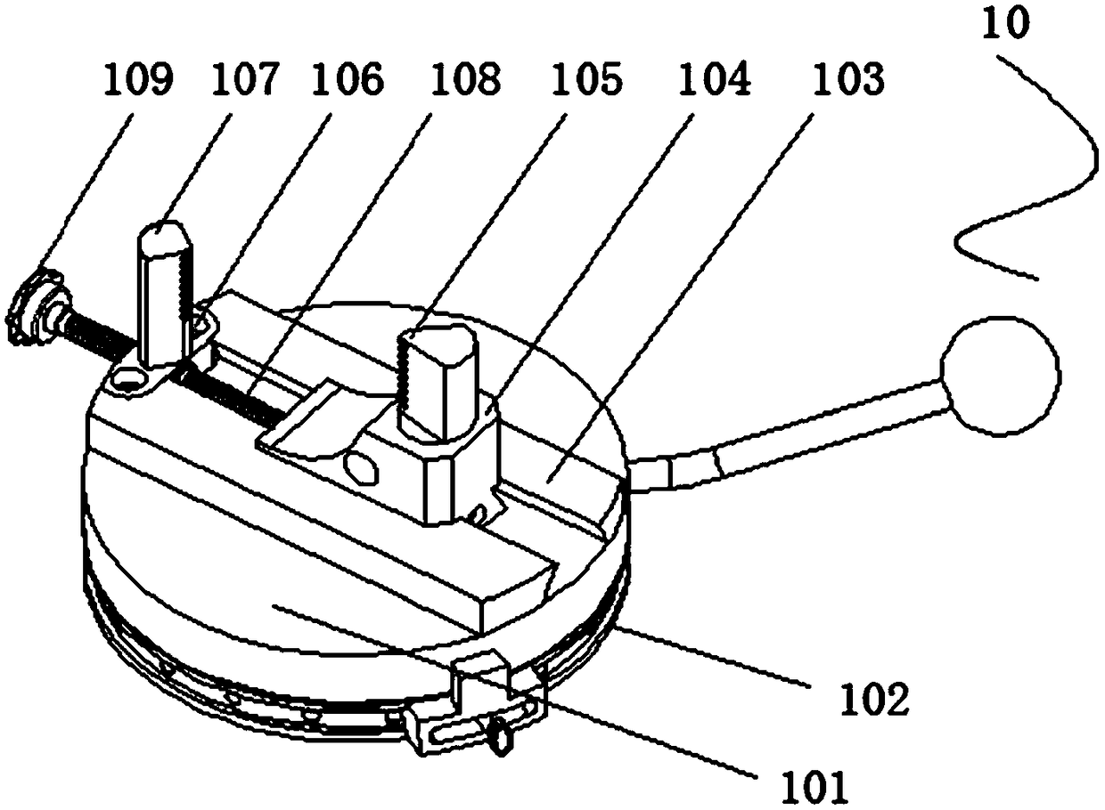 Tail gas pipe cutting device for vehicle manufacturing