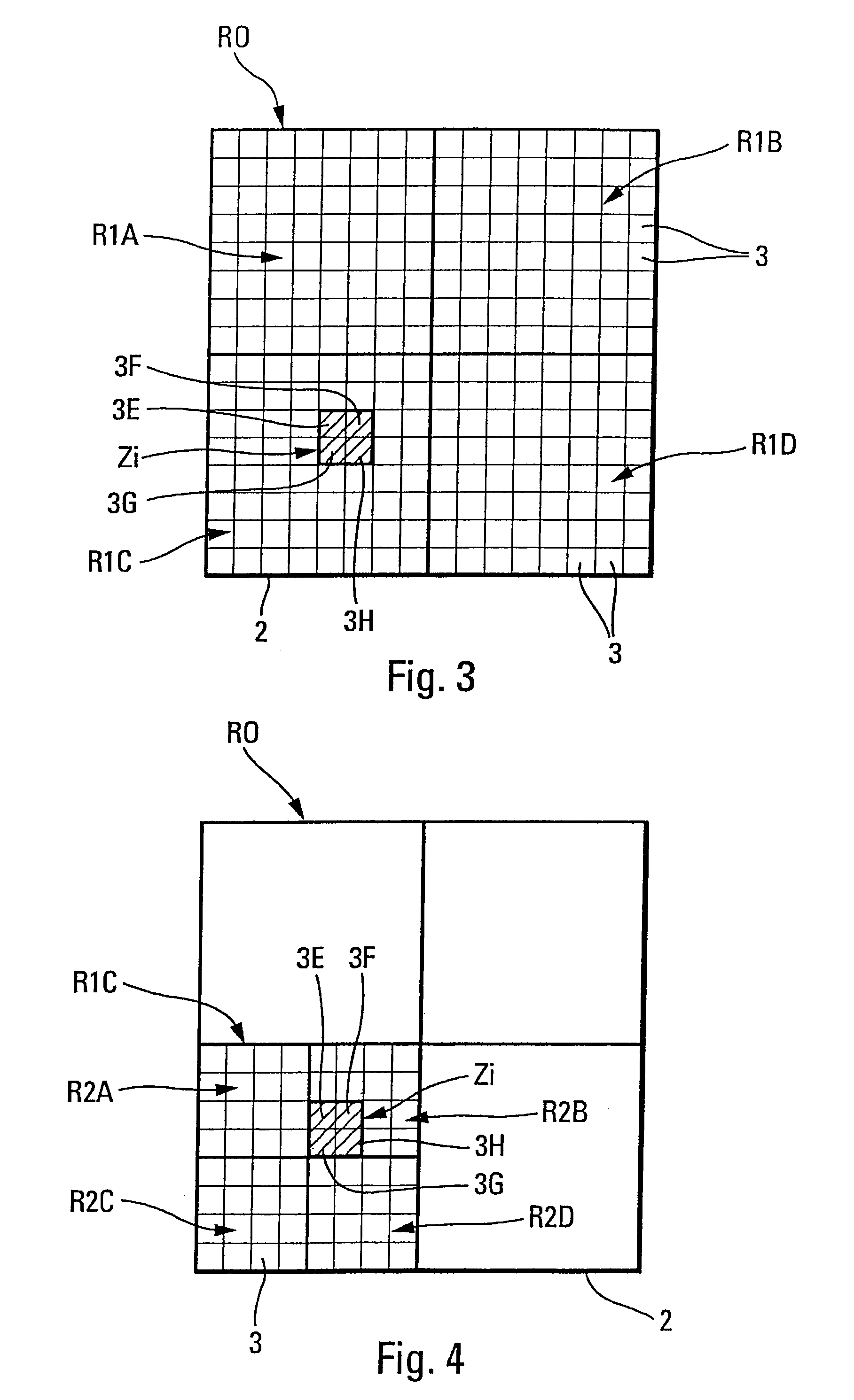 Method for extracting an illuminate zone from a photosensor matrix