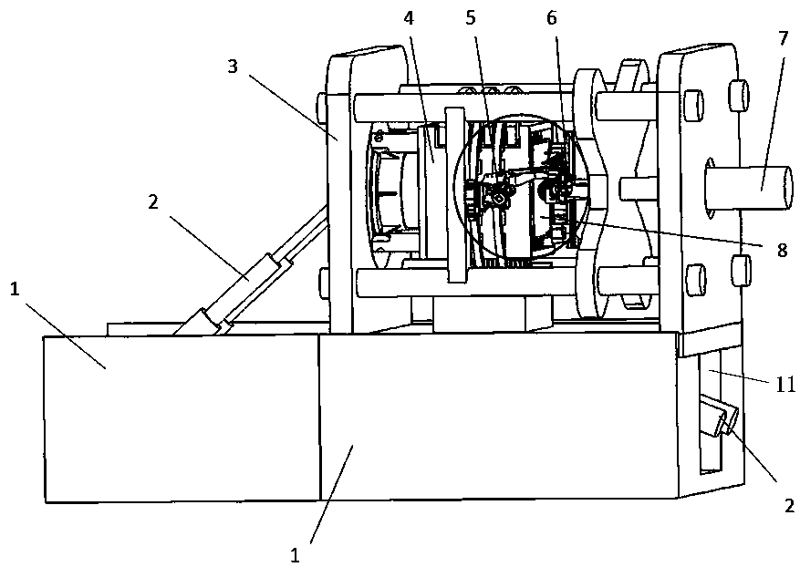 Multimode test bed suitable for fourth generation and half and fifth generation rock breaking modes