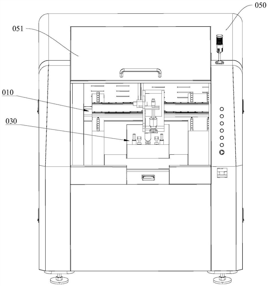 A transition belt cutting bearing device