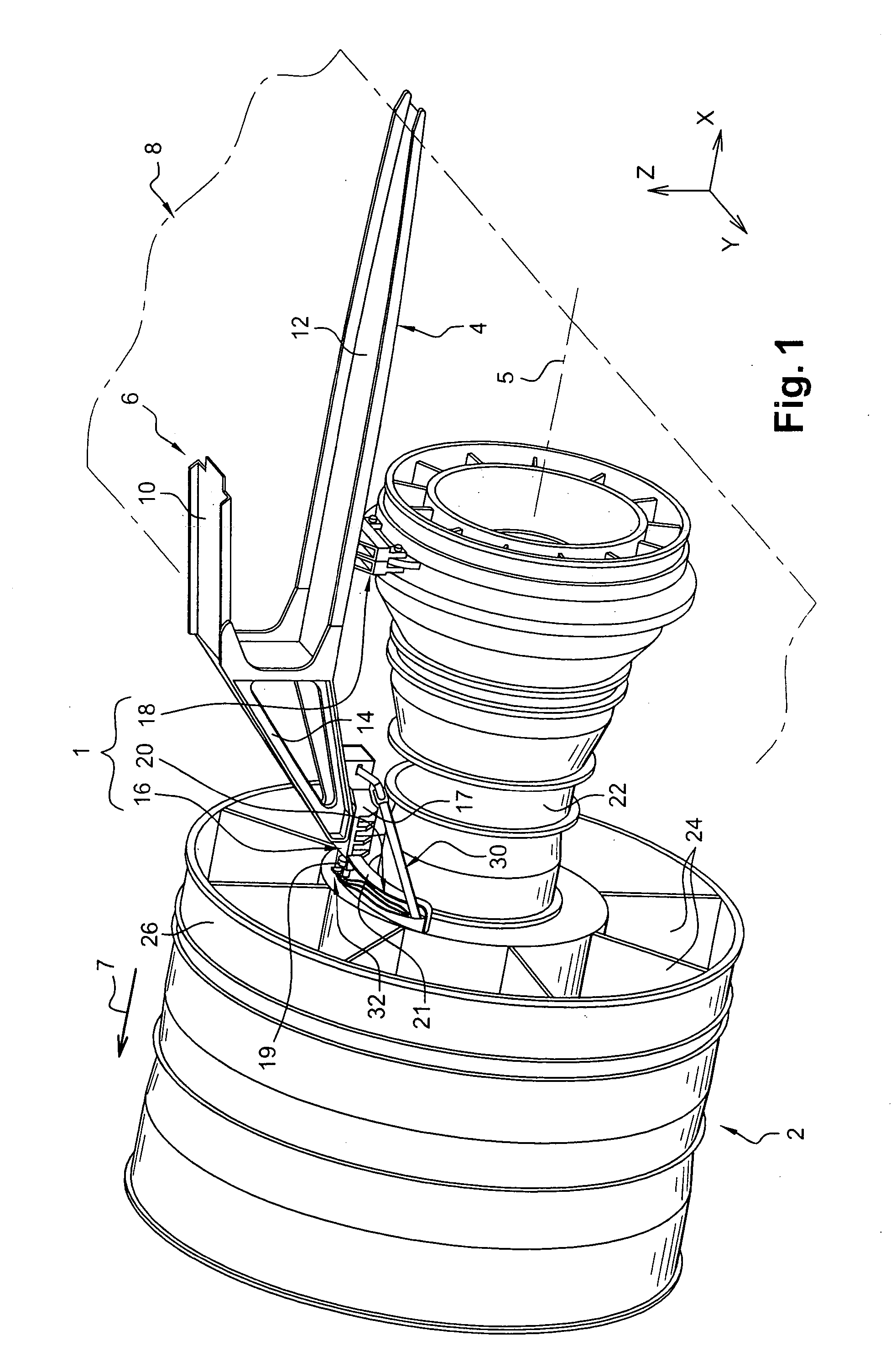 Mounting system inserted between an aircraft engine and a rigid structure of an attachment strut fixed under a wing of this aircraft