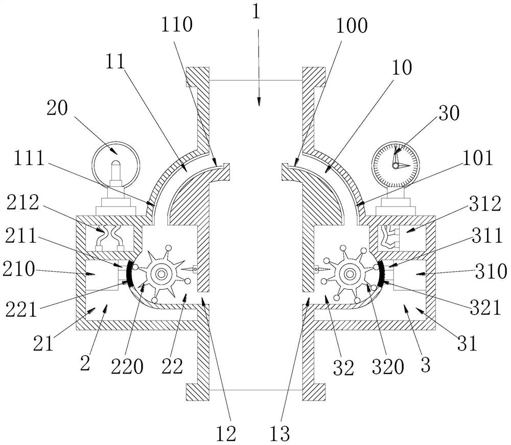 A water meter device for automatic detection of water flow based on potential energy diversion