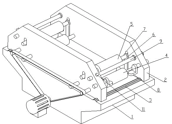 Conveying device used for machining chase mortises of wood floor