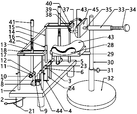 Synchronous rehabilitation train device for upper and lower limbs