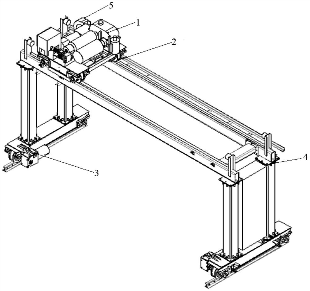 Crane electric control equipment detection platform and detection method thereof