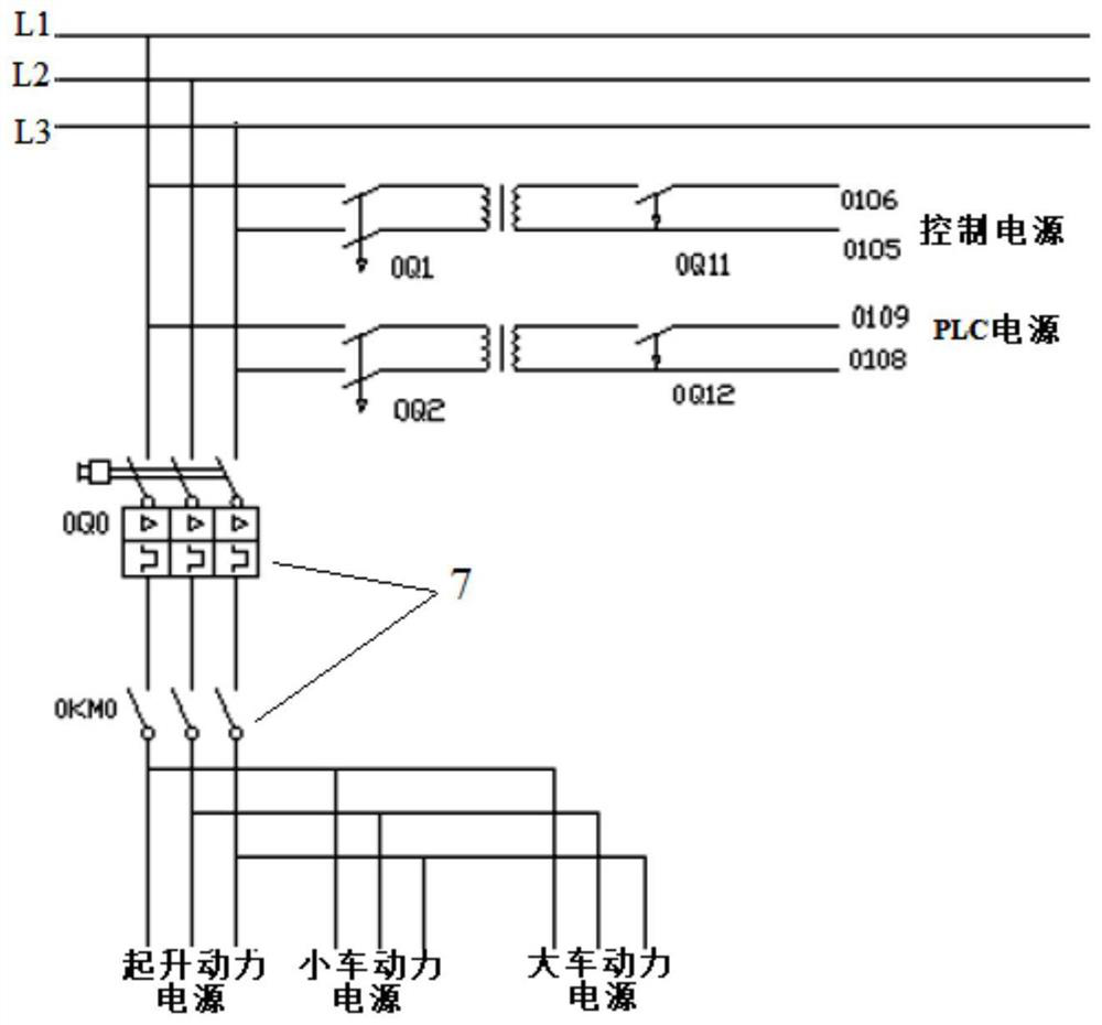 Crane electric control equipment detection platform and detection method thereof