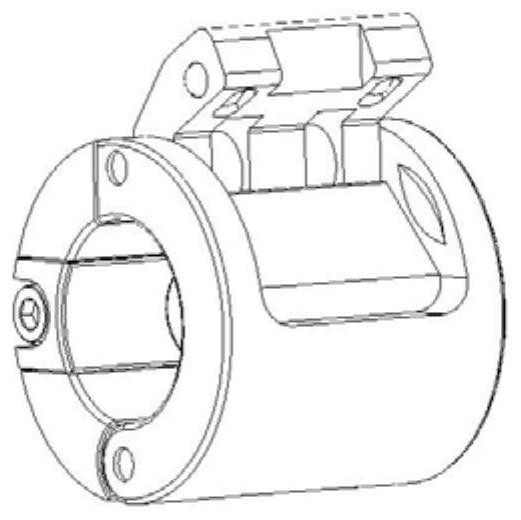 A quick disassembly type underwater towline locking mechanism