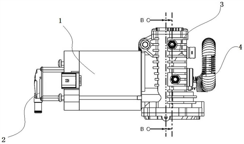 Air supply output device of air suspension