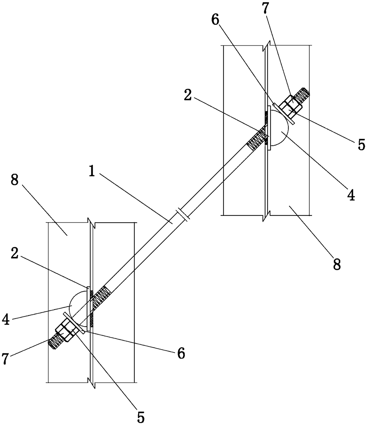 Supporting assembly with high adaptability