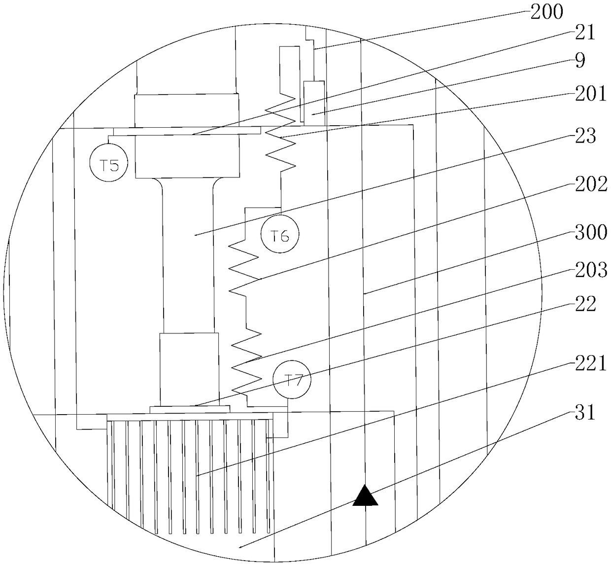 Low temperature cooling equipment by taking refrigerator as cold source