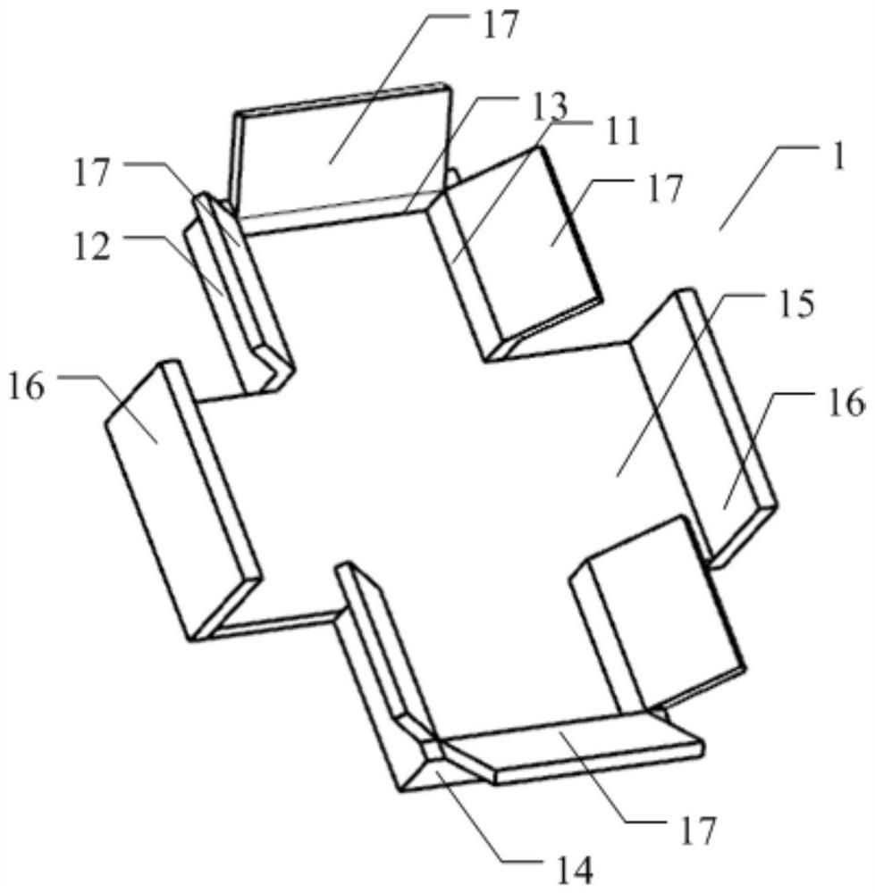 A kind of pasting mold box for soft pack cigarette seal