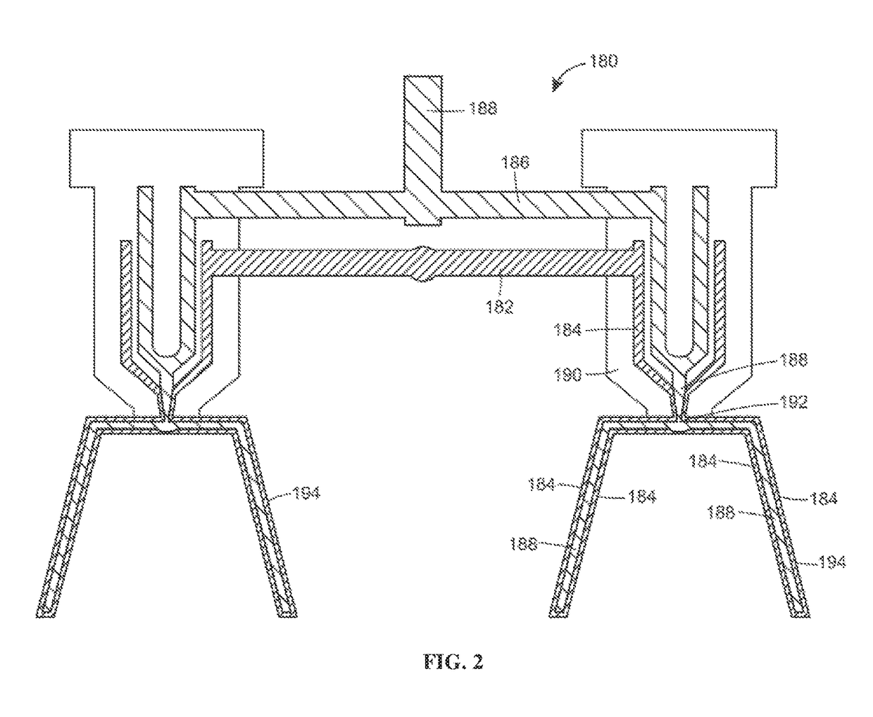 Co-injection with continuous injection molding