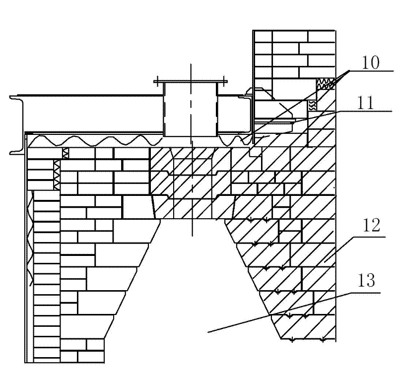 Method for overhauling fire-resistant material for annular air duct and chute in coke dry quenching furnace