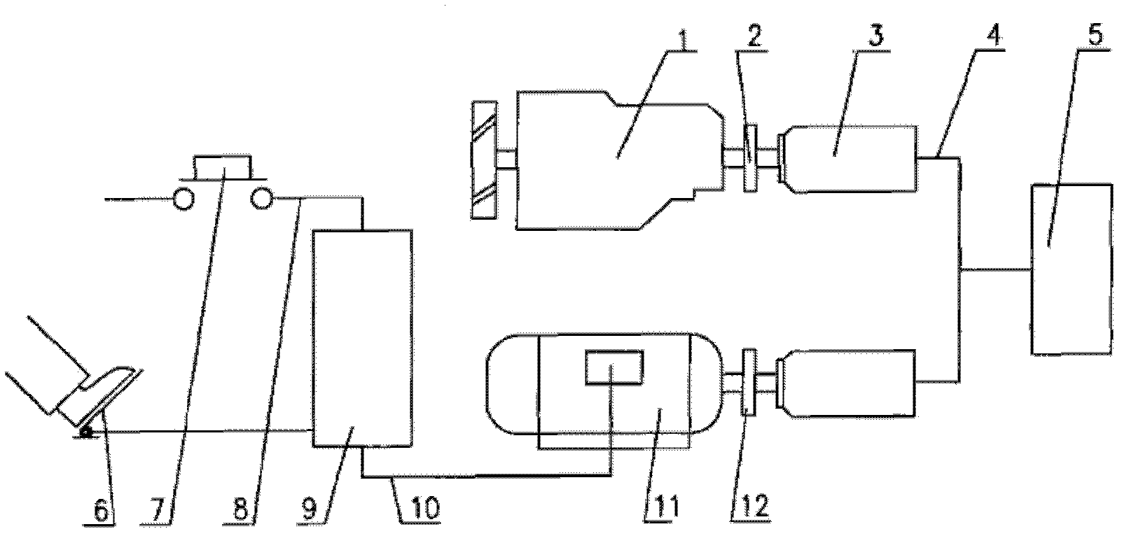 Hybrid power system for hydraulic system and engineering machine