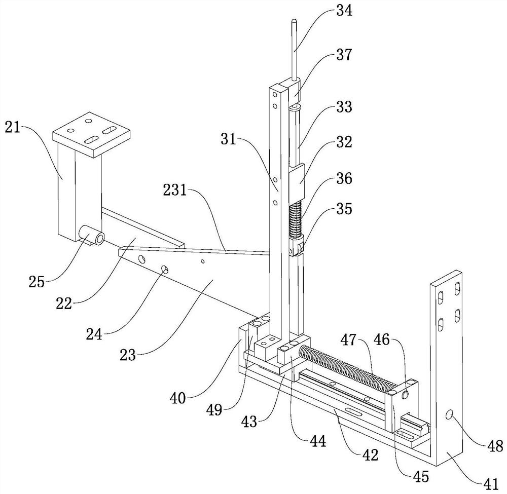 A side line device of a three-dimensional loom