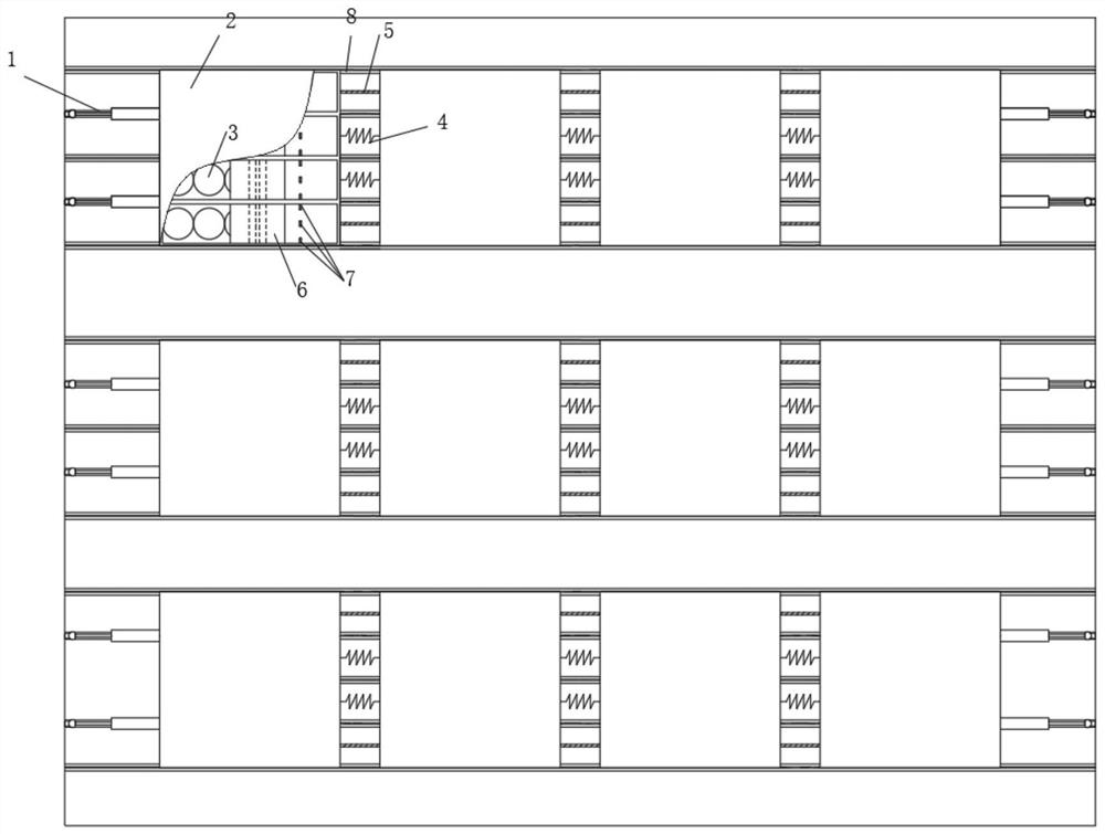 A self-resetting variable stiffness composite damper