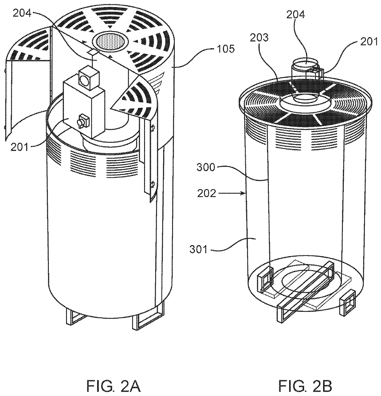 Biological systems and methods for air purification