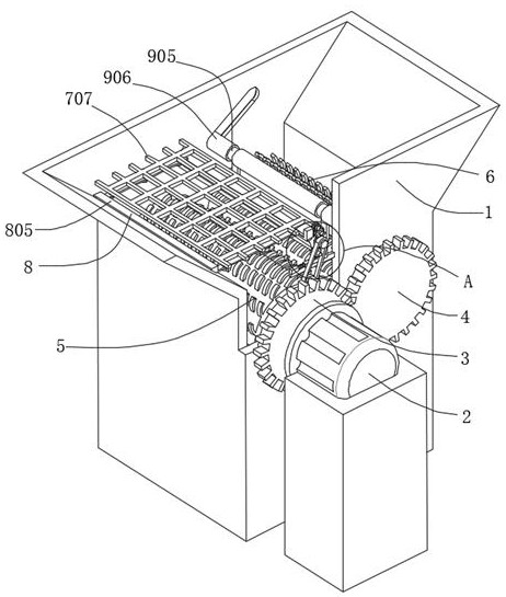 Solid waste treatment device used after rigid polyurethane foam processing