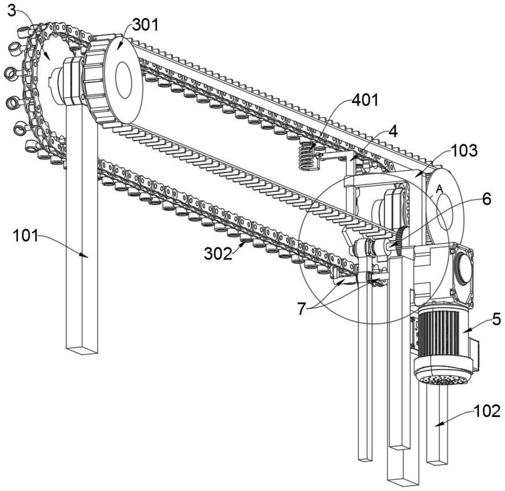 Vertical high-frequency heating and linkage cooling quenching equipment