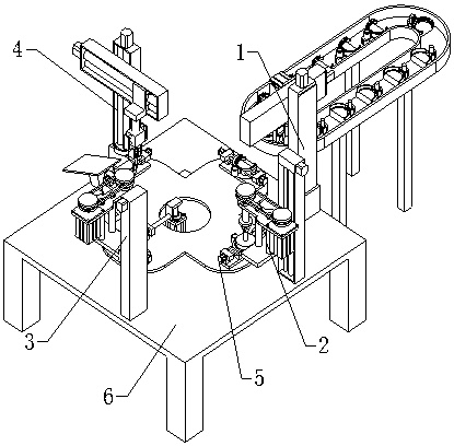 Automatic grinding machine for automobile shifting fork