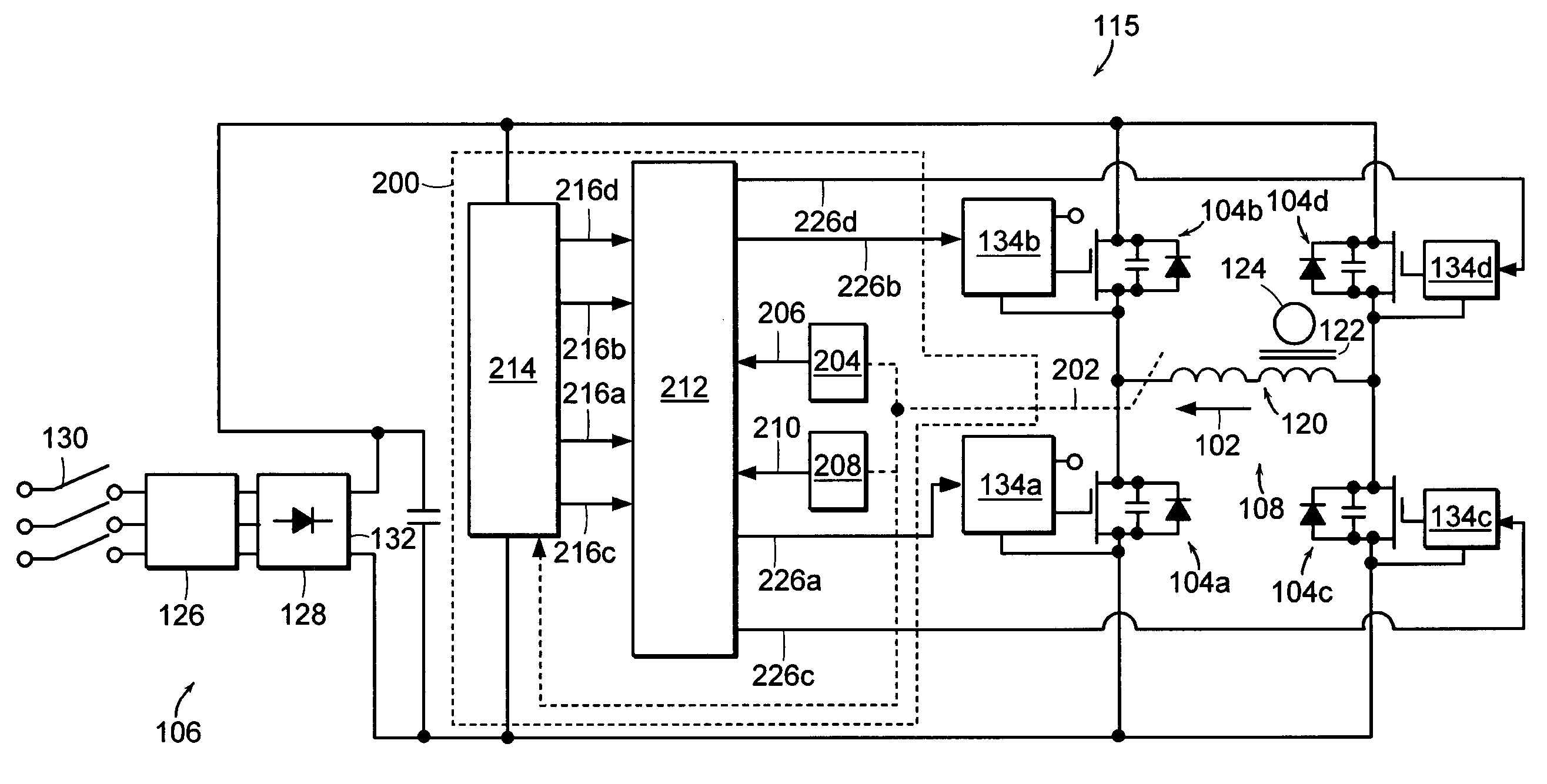 Control circuit for switching power supply