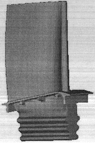 Parameterized sizing method for turbine blade mould cavity