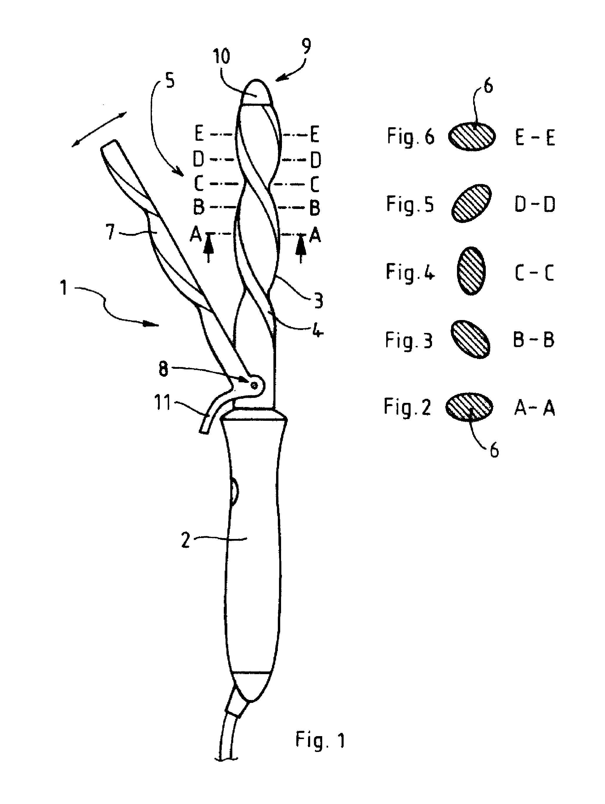 Hair shaping device