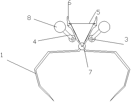 Peanut harvesting device capable of grasping and loosening through meshing of gears